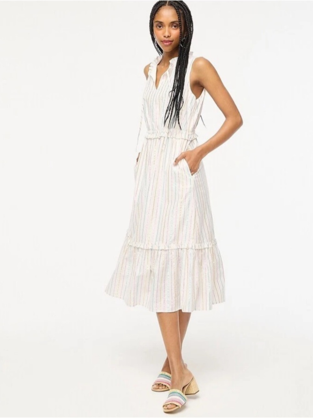 J.Crew Tiered Midi Dress